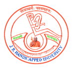 Jagadguru Rambhadracharya Handicapped University (JRHU) logo
