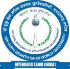 Sri Guru Granth Sahib World University logo