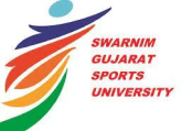 Swarnim Gujarat Sports University logo